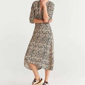 Exquisite Mango Beige zebra Cameron Dress